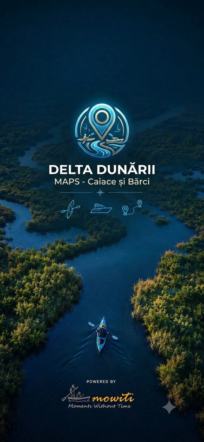 Delta Dunării Maps — rutare pentru caiace și bărci
